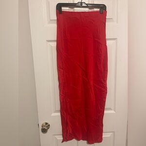 Anthropologie Vibrant Red Skirt Size S